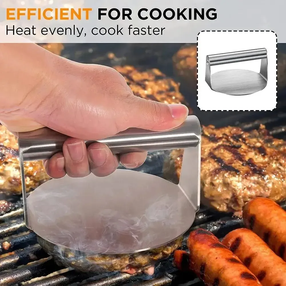 1pc Stainless Steel Hamburg Meat Press Hamburger Press Kitchen Gadgets Meat Pie Make Kitchen Accessories Cooking Accessories — image 3