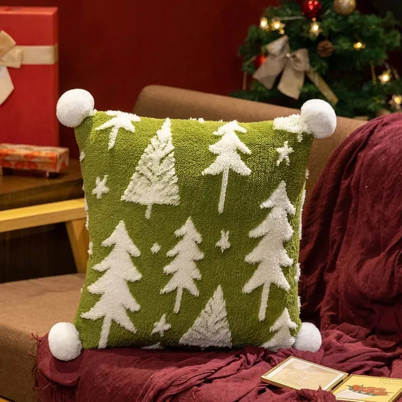 1PC Christmas Tree Stuffed Throw Pillow Sofa Cushion Home Christmas Party Winter Decor Gift — image 11