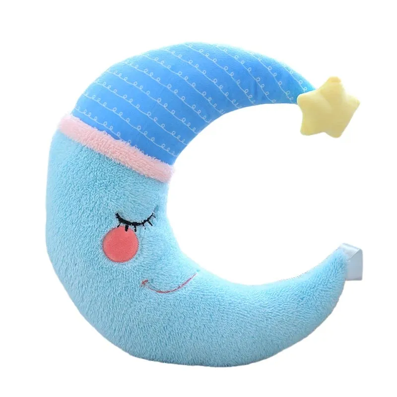 Fantastický Star Cloud Moon Rainbow Plyšový polštář Plněný Nebe Přírodní Polštář Žlutá Růžová Modrá Shy Emotion Plyšová dekorace Dárek — image 15