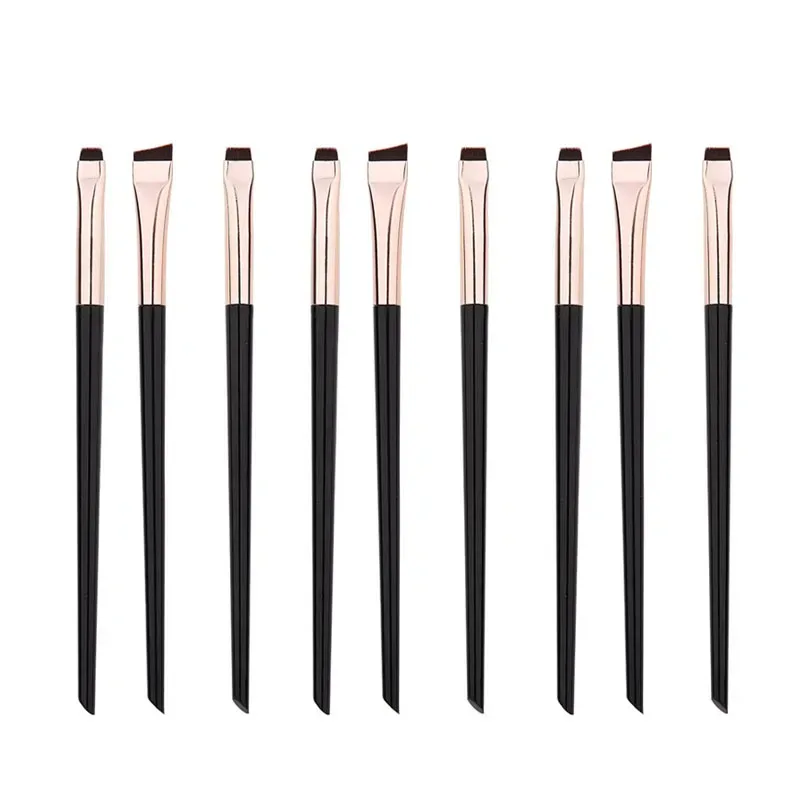 3/6/9/12Pcs Angled Eyeliner Brush Micro-Fine Tip for Brows & Cut Crease Vegan Professional Makeup Brushes — image 16