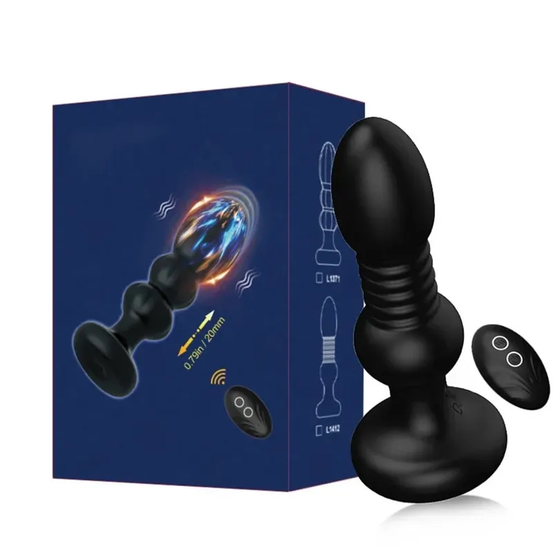 Telescopic Vibrating Butt Plug Anal Vibrator Wireless Remote Sex Toys for Women Ass Anal Dildo Prostate Massager Men and Female — image 8