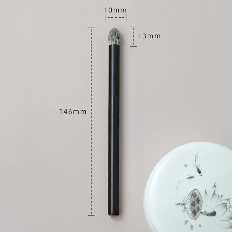Lynx Hair Saibikoho Goat Hair Blue Squirrel Hair Powder Blush Highlighter Eye Shadow Brush Ebony Wood Handle Makeup Brushes