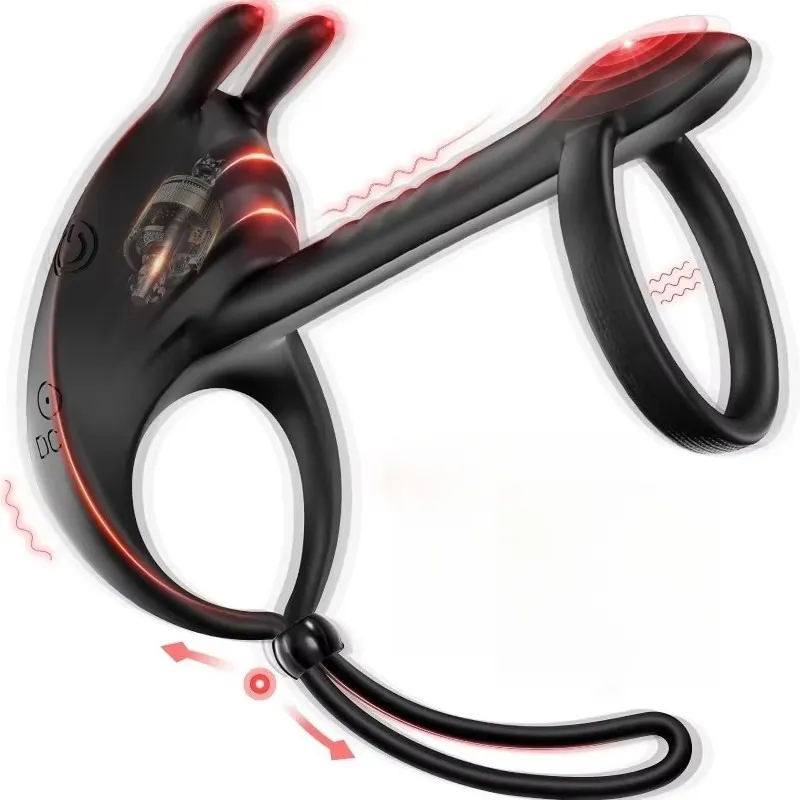 Vibrating Cock Ring Vibrator Penis Ring Masturbator Penisring Adult Toy Sex Toys for Men Delay Ejaculation Erection Penisring — image 1
