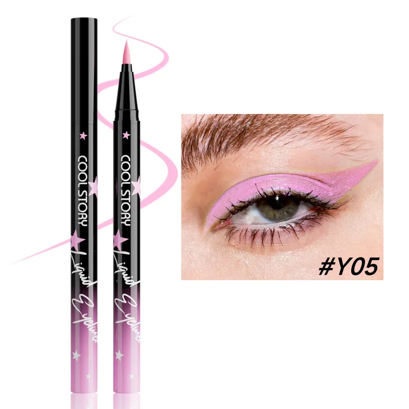 Red White Black Waterproof Eyeliner Pencil Untra-fine Liquid Eye Liner Pen Quick Dry Long Lasting Non Smudge Makeup Cosmetics — image 16