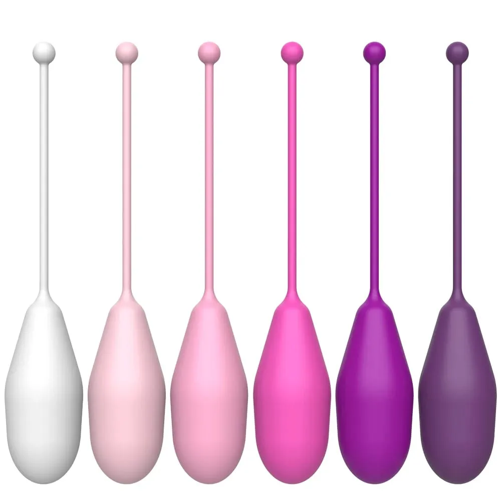 6 Set Safe Silicone Vaginal Tightening Balls Female Geisha Kegel Ball Tighten Ben Wa Vagina Muscle Trainer Sex Toy for Women — image 1