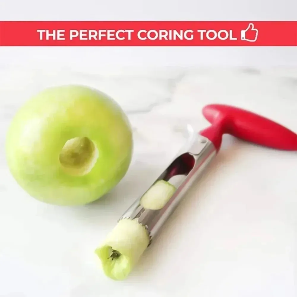 1pc High Quality Stainless Steel Kitchen Apple Core Tool Fruit Cutting Machine Sharp Easy To Use and Clean and Durable — image 3