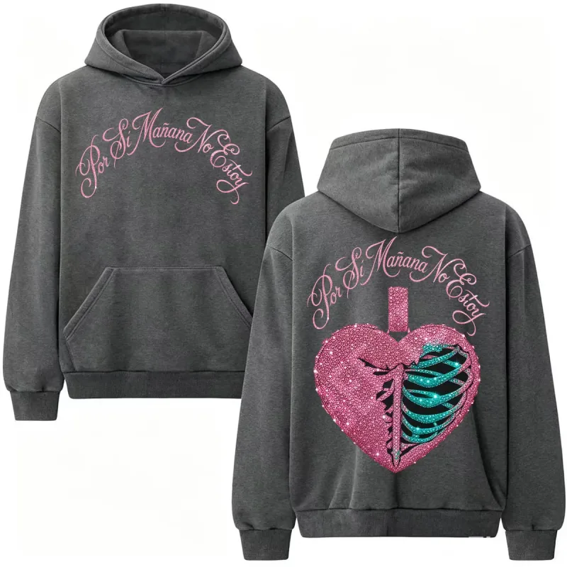 Omar Courtz Por Si Manana No Estoy Tour Hoodies Men Women Retro Fashion Aesthetics Sweatshirts Fleece Oversized Hoodie Pullovers — image 4