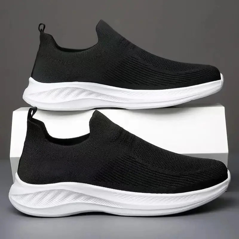 Summer Casual Men's One-Pedal Sneakers Soft-Soled Non-Slip Breathable Mesh Driving Comfortable Shoes