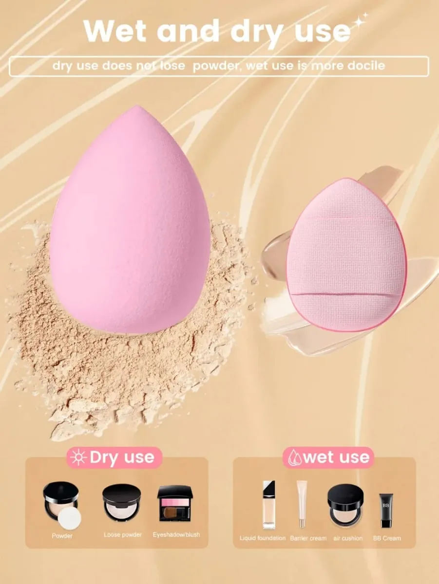 53PCS Makeup Tools:1PC cosmetic bag+32PCS Makeup brush set+8PCS Makeup Sponges+8PCS Powder Puffs+4PCS Makeup Tools — image 3