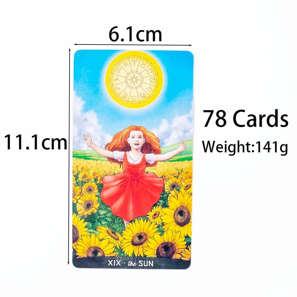 Venta caliente Gregory Scott Tarot baraja de 78 cartas visiones en inglés para principiantes rompecabezas ocio familia amigo juego de fiesta 11,1*6,1 cm — image 4