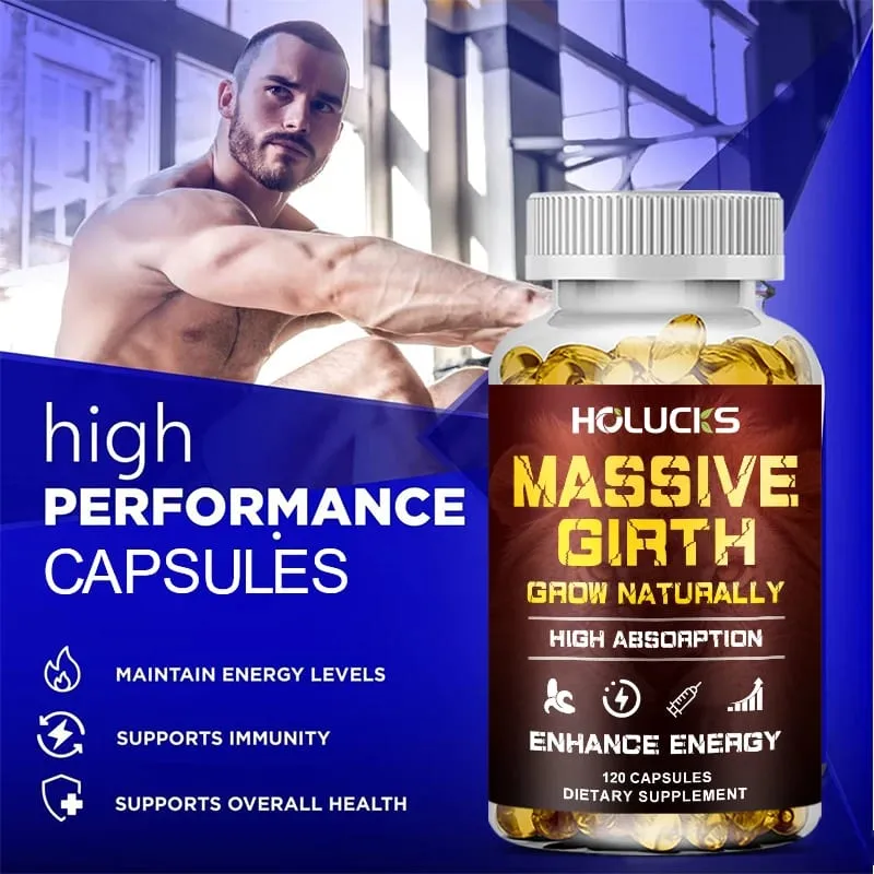 Men's Health Supplement Capsules Enhances Performance & Energy for Stamina Muscle Strength Booster — image 3