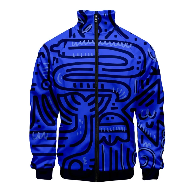 Popular Marine animals dolphin 3D Print Zipper Raglan Jacket Windbreaker Boys/Girls Comfortable Stand Collar Jackets Coats — image 22