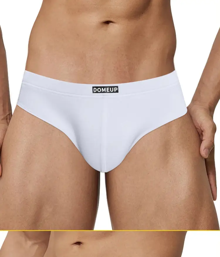 Men's Soft Solid Bikini Briefs, Elastic Wide Waistband 3D Support Pouch, Skin-Friendly Breathable Daily Casual Underwear — image 15