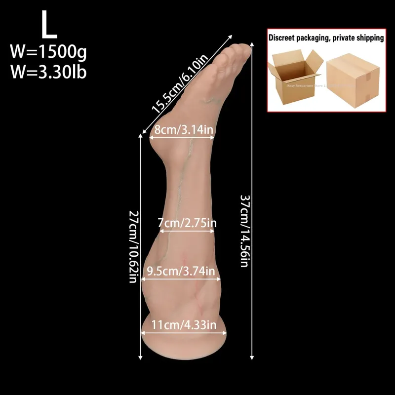 Big Feet Anal Plugs Training Big Silicone Leg Ass ButtPlug Deep Masturbator Dildo Dilator Stimulator Anal Sex Toys Women Men 18