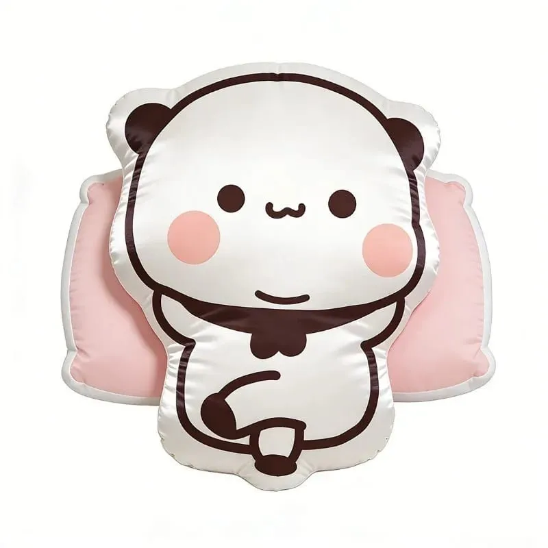 New Cute Bubu Panda Throw Pillows Kawaii Anime Yier Plush Pillows Sleeping Companion Pillow for Friends Home Decor Couple Gift — image 4