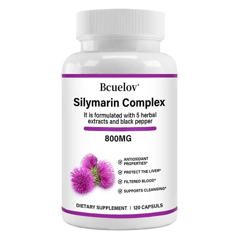 Dandelion + Milk Thistle Liver Detoxification and Purification Rich in Antioxidants Supports Digestive Health – 120 Capsules — image 2