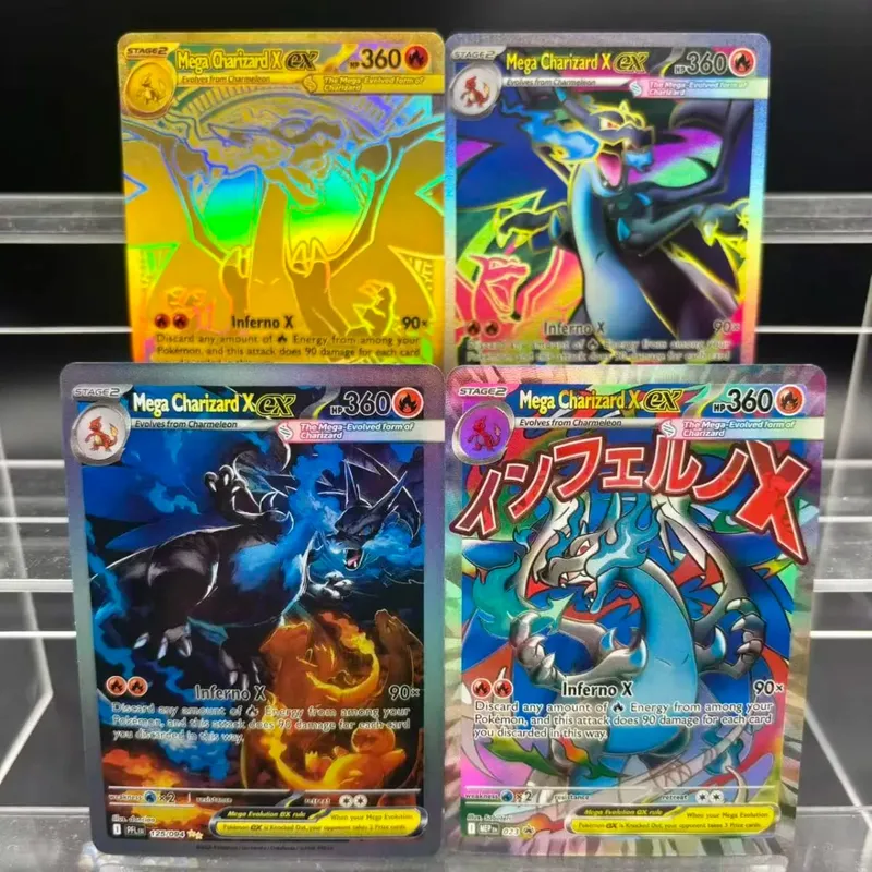 DIY Collection Cards Mega X ex Phantasmal Flames EN Self Made Single Card Classic Game Anime Card Gift Toy — image 2