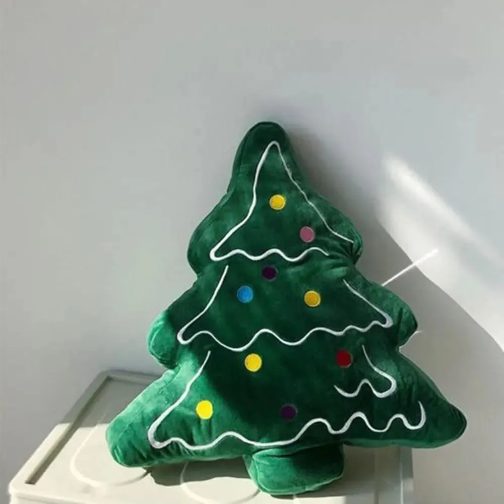 Soft Christmas Tree Sofa Cushion Skin-friendly Comfortable Christmas Day Decorative Pillow 3D Shaped Ornaments — image 9