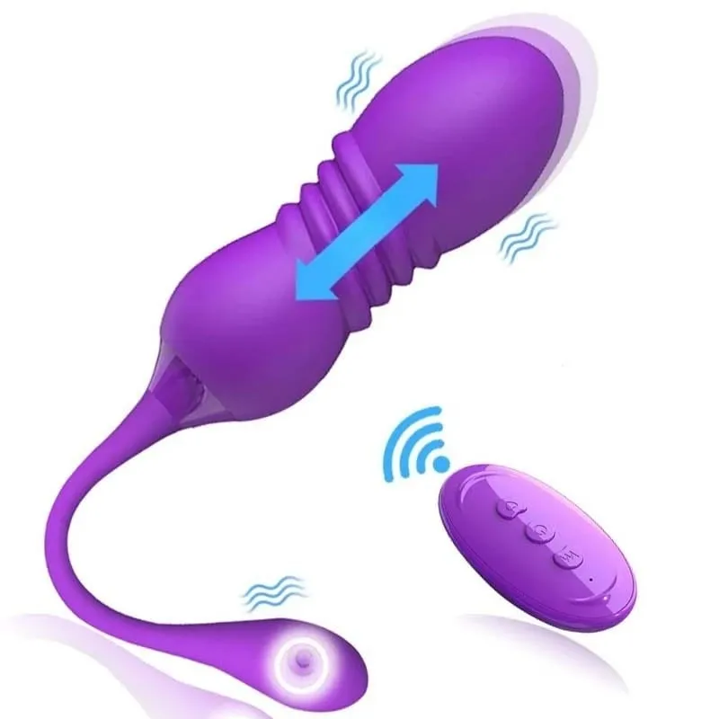 Retractable Vibration Vibrating Egg Wireless Remote Control Female Adult Sex Toys Female Masturbator Products — image 1