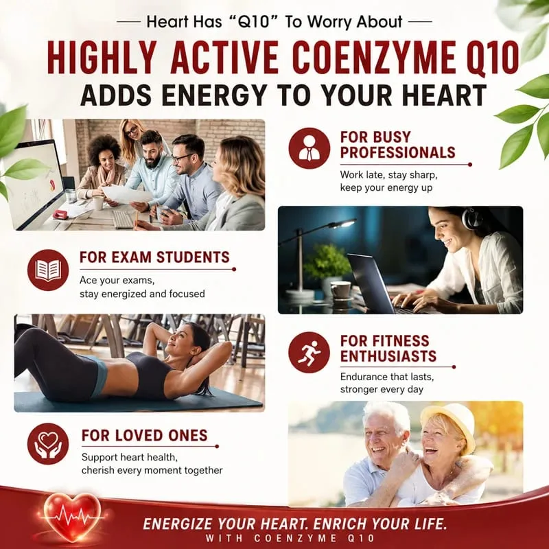 Yimiduk Premium CoQ10 500mg Supplement for Heart Function Fertility & Overall Cellular Vitality Skin Health & Immune Defense — image 4