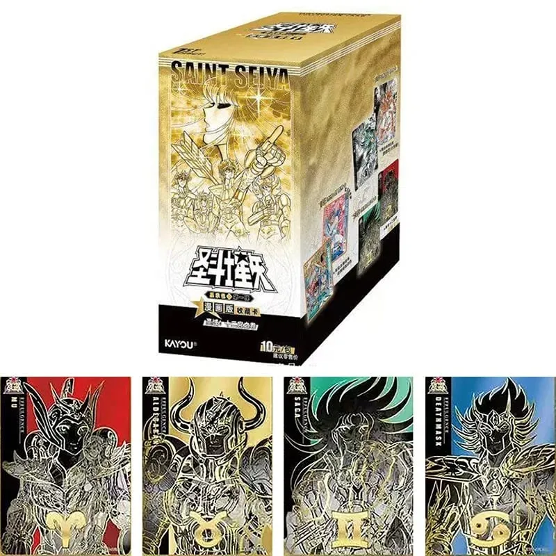 Genuine KAYOU Saint Seiya Manga Version Collection Cards Contract Pack Vol.1 Anime TCG Rare Collectible Trading Cards Gifts Toys — image 1