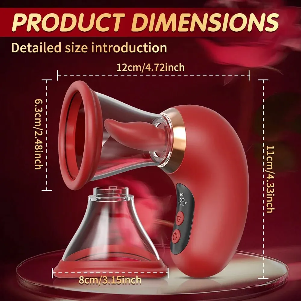 APP Control Clitoral Sucker Vibrator Tongue Licking Nipple Vagina Massager Clit Stimulator Female Masturbation Sex Toy for Women
