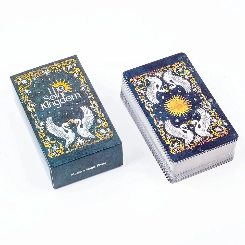 The Solar Kingdom Tarot Deck 78 Card Oracle Set English Visions Divination Edition Deck Board Playing Games 10.4x6.1cm — image 3