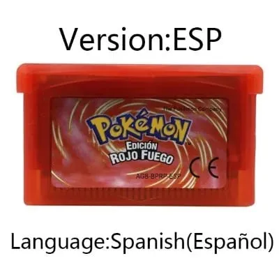 GBA Video Game Cartridge Console Card Pokemon Emerald Ruby FireRed LeafGreen Sapphire Multi-language for GBA/NDS