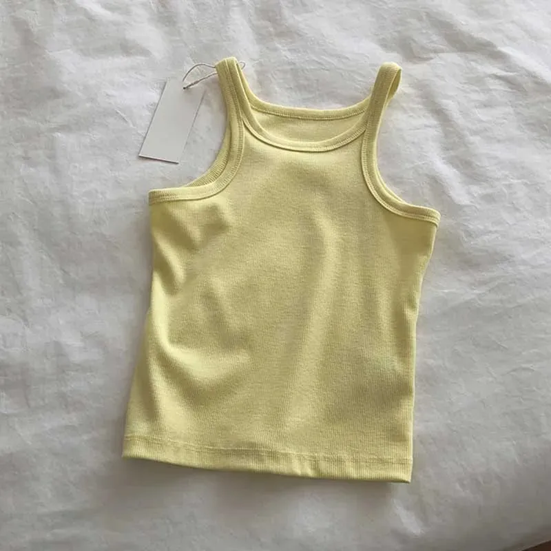 2024 Canotte da donna Canotte sexy ritagliate Top femminile Canotta estiva da donna Camis Abiti sportivi bianchi neri per le donne