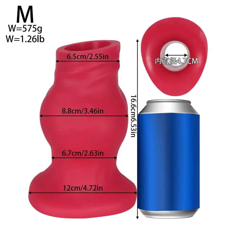 Hollow Huge Anal Butt Plug Adult Sex Toys Suction Cup Big Butt Plug For Male gay Big Anal Butt Plug Dilator Training Dialation — image 9