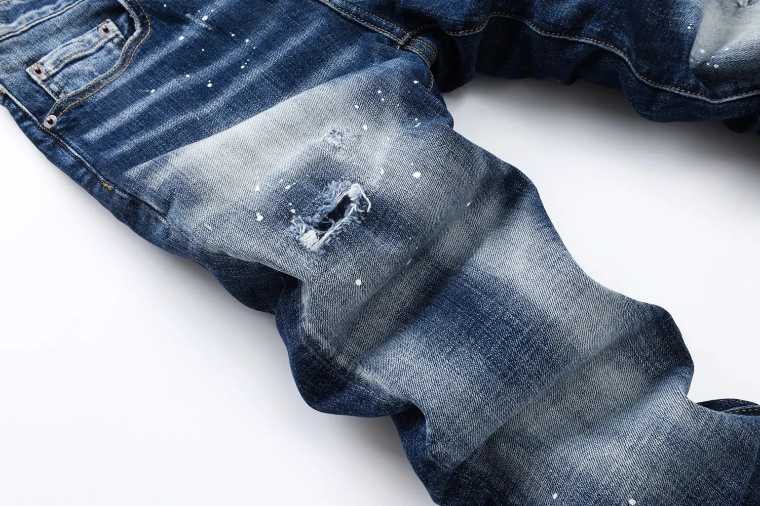 new design D2 Man Jeans Pants Cotton straight Slim Jeans Denim Designer Badge ZIPPER COOLGUY JEANS blue top quality 8544 — image 3