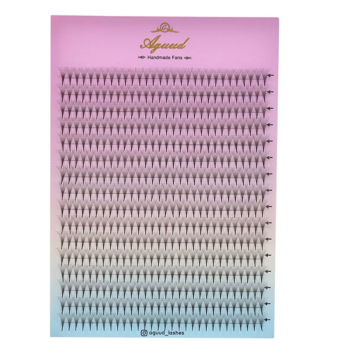 New Style Super Narrow Thin Pointy Base Premade Lash Fans 4D 5D 6D 7D 8D XL Tray PBT Russian Volume Lashes Extension Fans — image 7