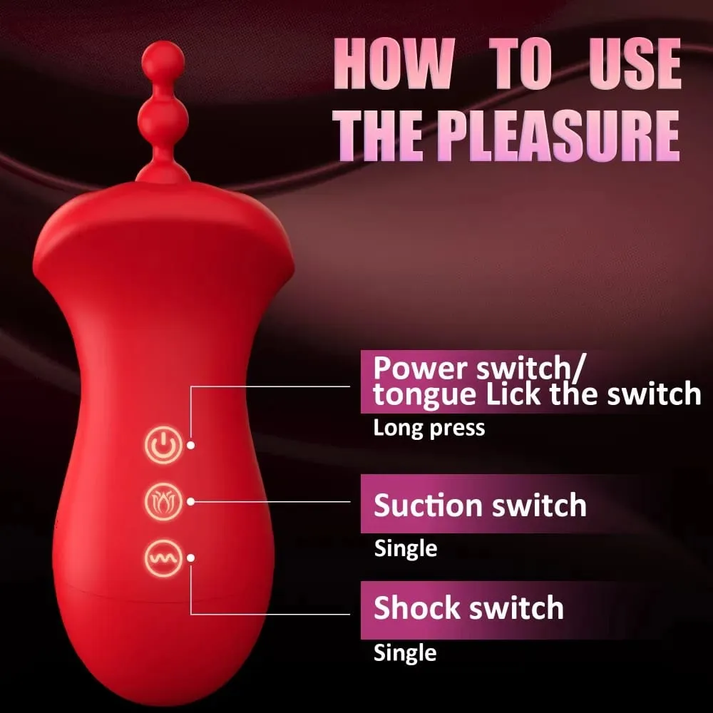 Sex Toys Sucking Vibrator with Tongue Licking Clitoris Sucker Female Clitoral G Spot Nipple Stimulator Vibrators for Woman — image 5