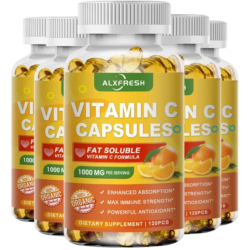Vitamin C Capsules 1000 Mg -High Absorption - Antioxidant for Skin Support Collagen Immune System Health — image 9