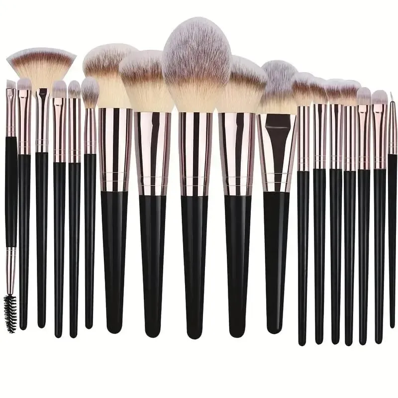 Ensemble de pinceaux de maquillage, 3 à 20 pièces, pour ombre à paupières, fond de teint, correcteur, mélange de Blush, doux et moelleux, outil de beauté pour femmes, cadeau de noël, nouvelle collection