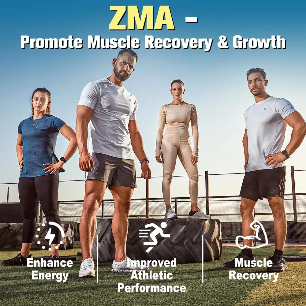 ZMA Supplements Capsules with Zinc Magnesium Vitamin B-6 Support Energy Overall Health Joint Suitable for Men & Women — image 6