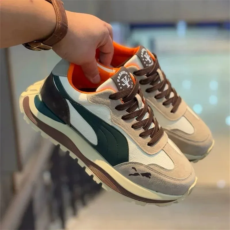 2025 Casual Shoes Men's Sports Sneakers Street Casual Platform Shoes Soft and Comfortable Non-slip Fashion Men's Shoes — image 3