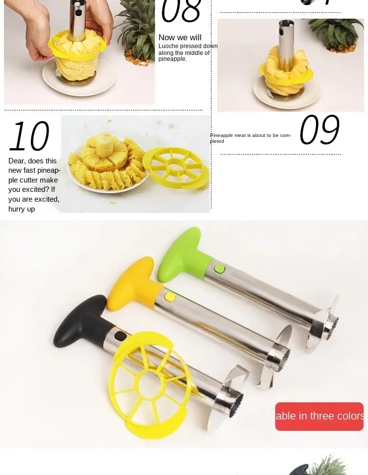 Pineapple Slicer Peeler Cutter Parer Knife Stainless Steel Kitchen Fruit Tools Cooking Tools kitchen accessories kitchen gadgets — image 9