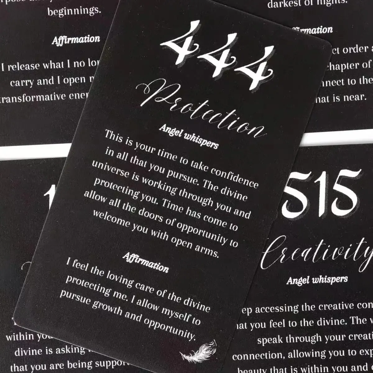 Angel Whisper Cards 26PCS Angel Number Oracle Deck Daily Affirmation Cards Spiritual Guidance Divination Tarot Mindfulness