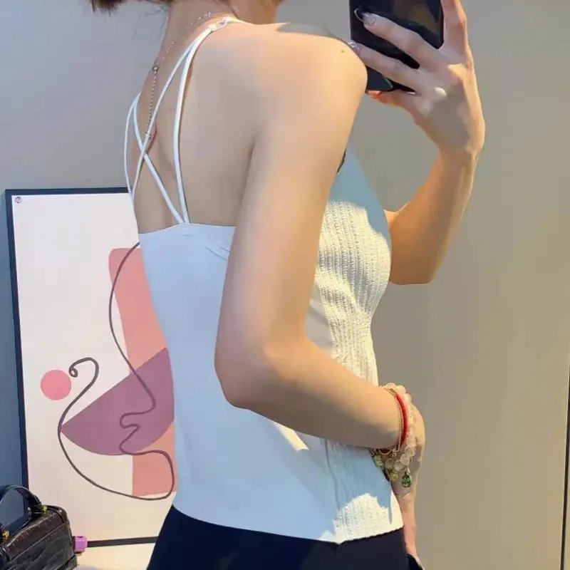 Summer Bra Black Corset Active Big Size Bralette Anti Sagging Bra Vest Topic Camisole&tanks Traf Woman Clothing Top Traf Zara — image 4