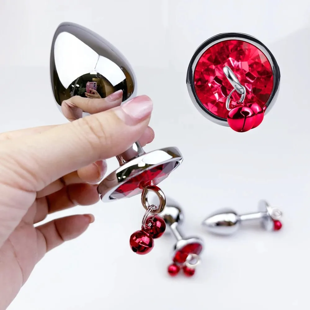 1Pcs Metal Bells Anal Plug Three Sizes Anal Plug Butt Plug G-Point Massage Anal Exercise Masturbation Outdoor Dildos Sex Toys — image 3