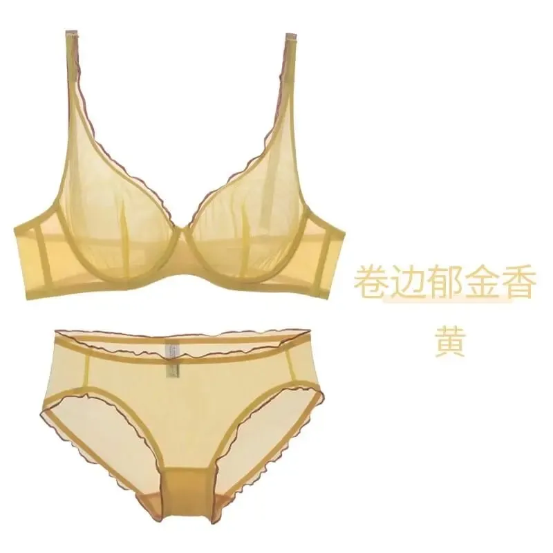 Γυναικείο σετ εσωρούχων χωρίς επένδυση Push Up Bra Full Cup Ελαφρύ καλοκαιρινό σουτιέν Push Up για γυναίκες Εξαιρετικά λεπτό σουτιέν στήριξης Best Seller — image 15