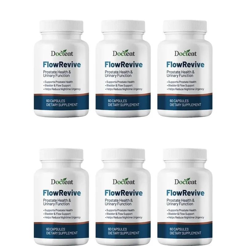 Docteat FlowRevive Prostate & Urinary Support Capsules with Saw Palmetto Pumpkin Seed and Pygeum Bark Extract - 60 Capsules — image 12