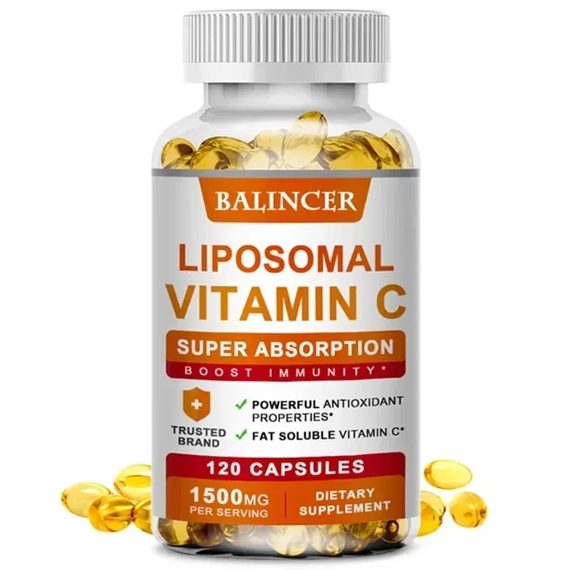 Liposomal Vitamin C รองรับสารต้านอนุมูลอิสระสุขภาพและภูมิคุ้มกัน การดูดซึมสูง Non-GMO Gluten Free – 120 แคปซูล — image 9