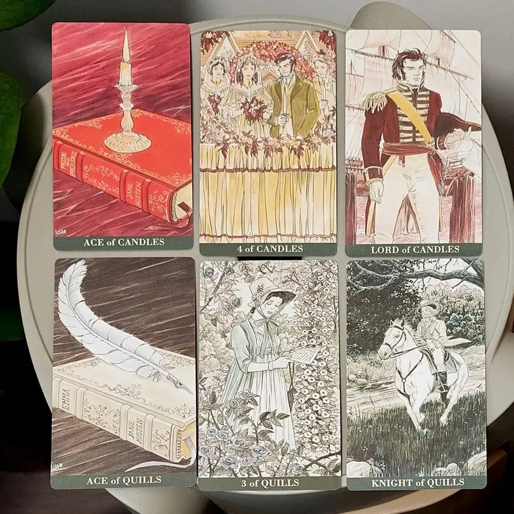 12*7cm Jane Austen Tarot in Rigid Box - A Regency Romance Divination Deck for Literature Lovers 78-Card Deck — image 6