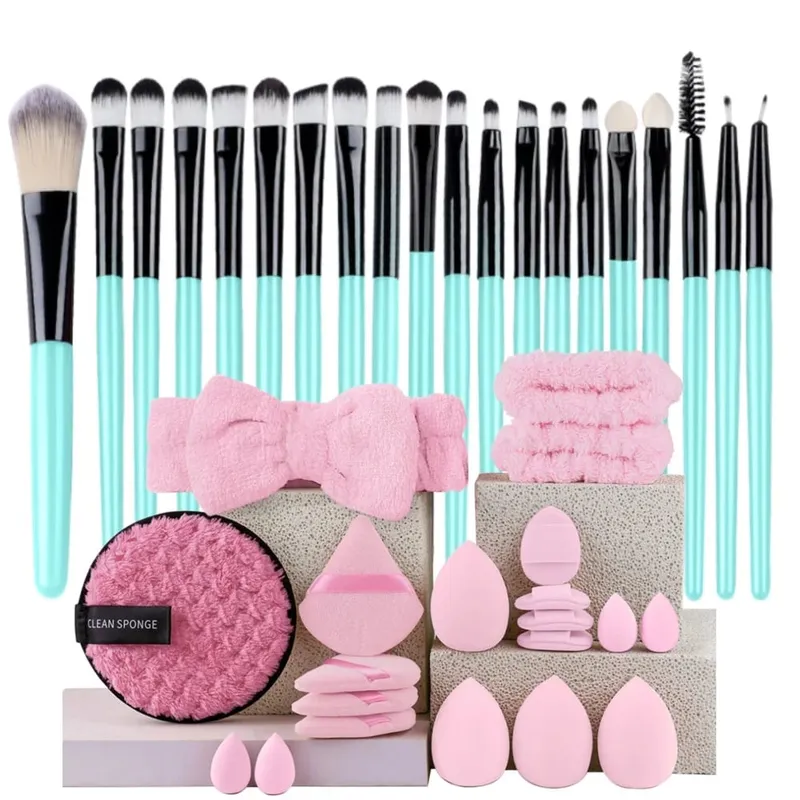Makeup Brushes Set Premium Synthetic Kabuki Foundation Concealers Powder Blush Blending Face Eye Shadows Brush Set — image 17