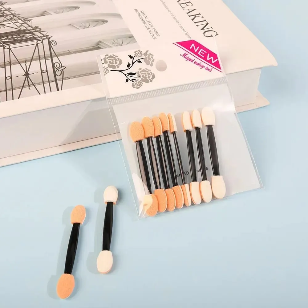 Double Sided Eyeshadow Applicators In Bulk Sponge Eye Shadow Brushes Disposable Mini Makeup Brushes Wholesale Cosmetic Tools — image 2
