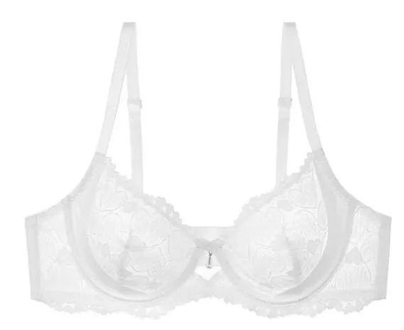 Red Party Lingerie Set for Women Ultra-Thin Minimizer Bra Large Bust D-Cup Look Smaller Plus Size Curvy Sexy Lace Underwear XXXL — image 9