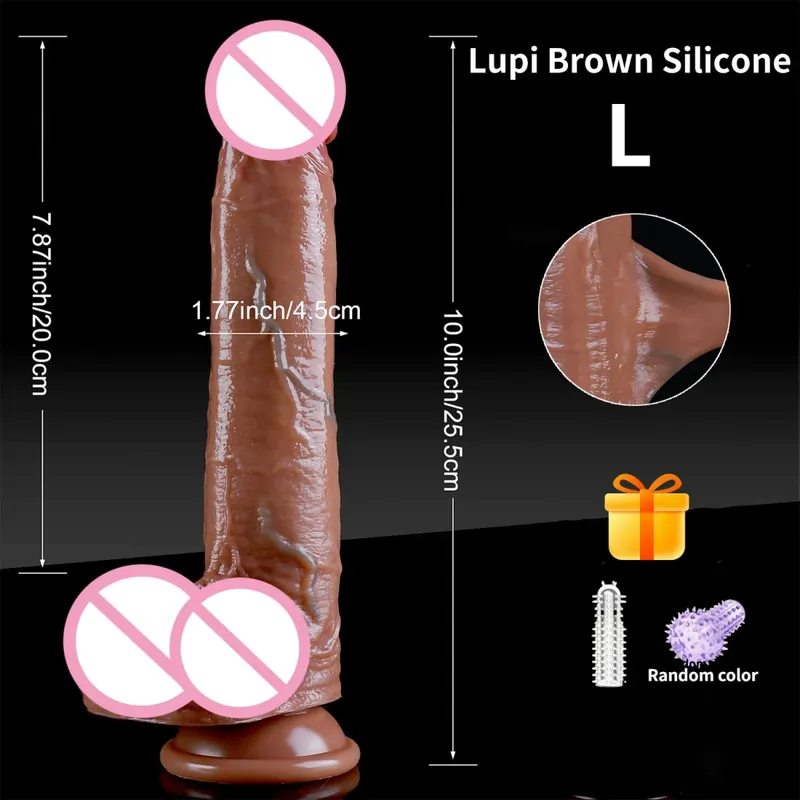 Woman Realistic Soft Double Layer Silicone Skin Sliding Foreskin Testicles Dildo Anal Massager Penis Butt Plug Adult Sex Toys18