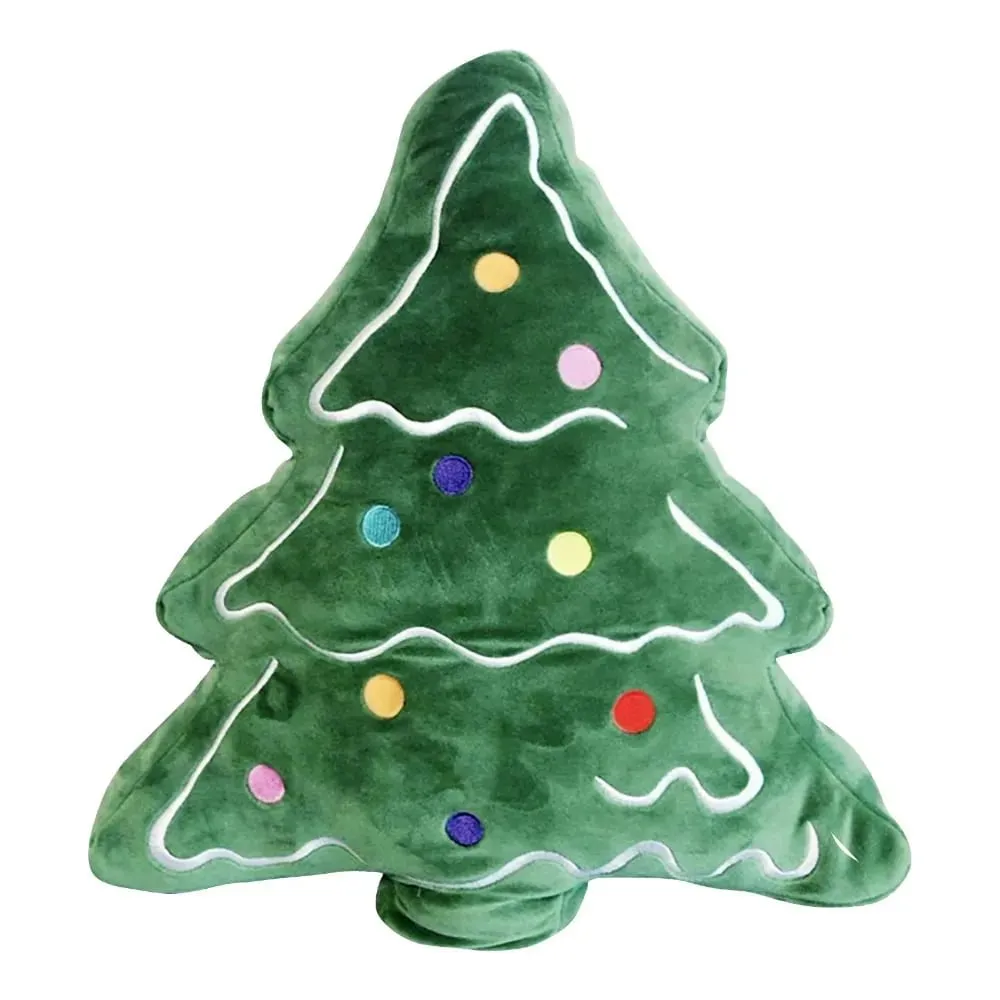 Soft Christmas Tree Sofa Cushion Comfortable 3D Shaped Christmas Tree Cartoon Doll Ornaments Merry Christmas Throw Pillows